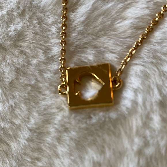 Kate Spade Gold Necklace with Square Spade Charms - Picture 6 of 6